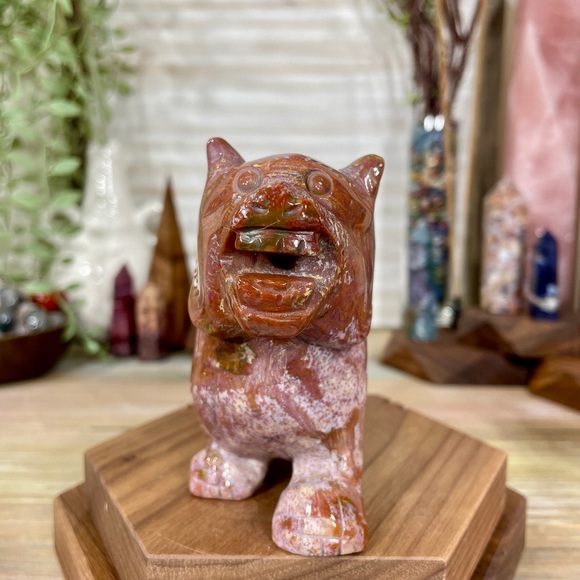 0971 Ocean Jasper Tiger Crystal Carving - Picture 5 of 13